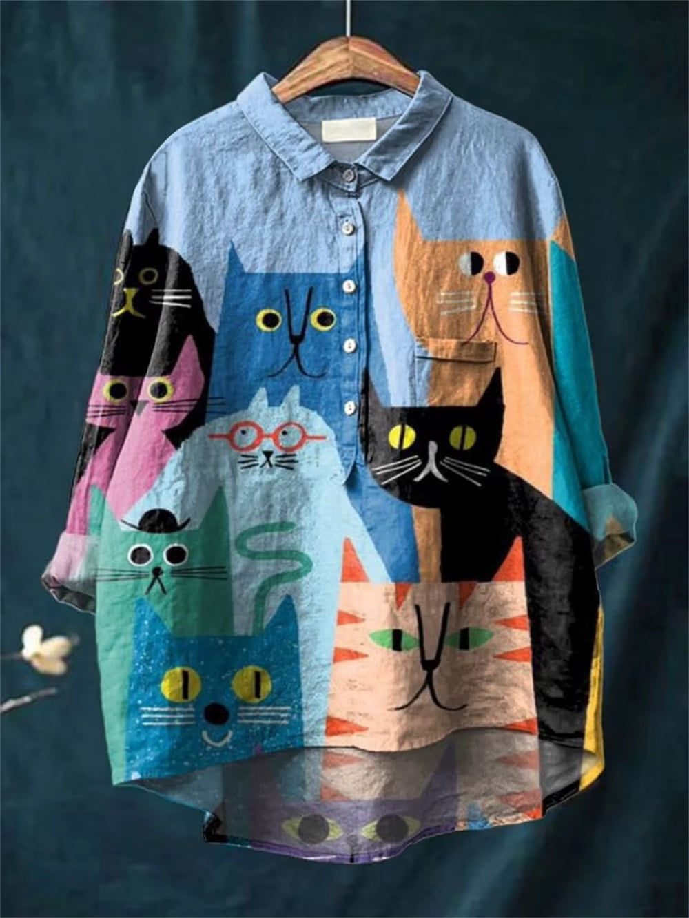 Lucy - Cats Art Print Blouse