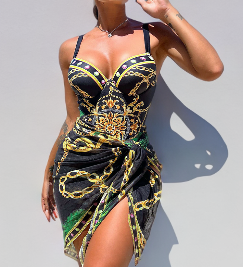 Gordons Bay - Push-Up Swimsuit with Beach Skirt