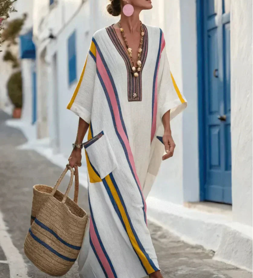 Noemi - V-Neck Pocket Maxi Dress