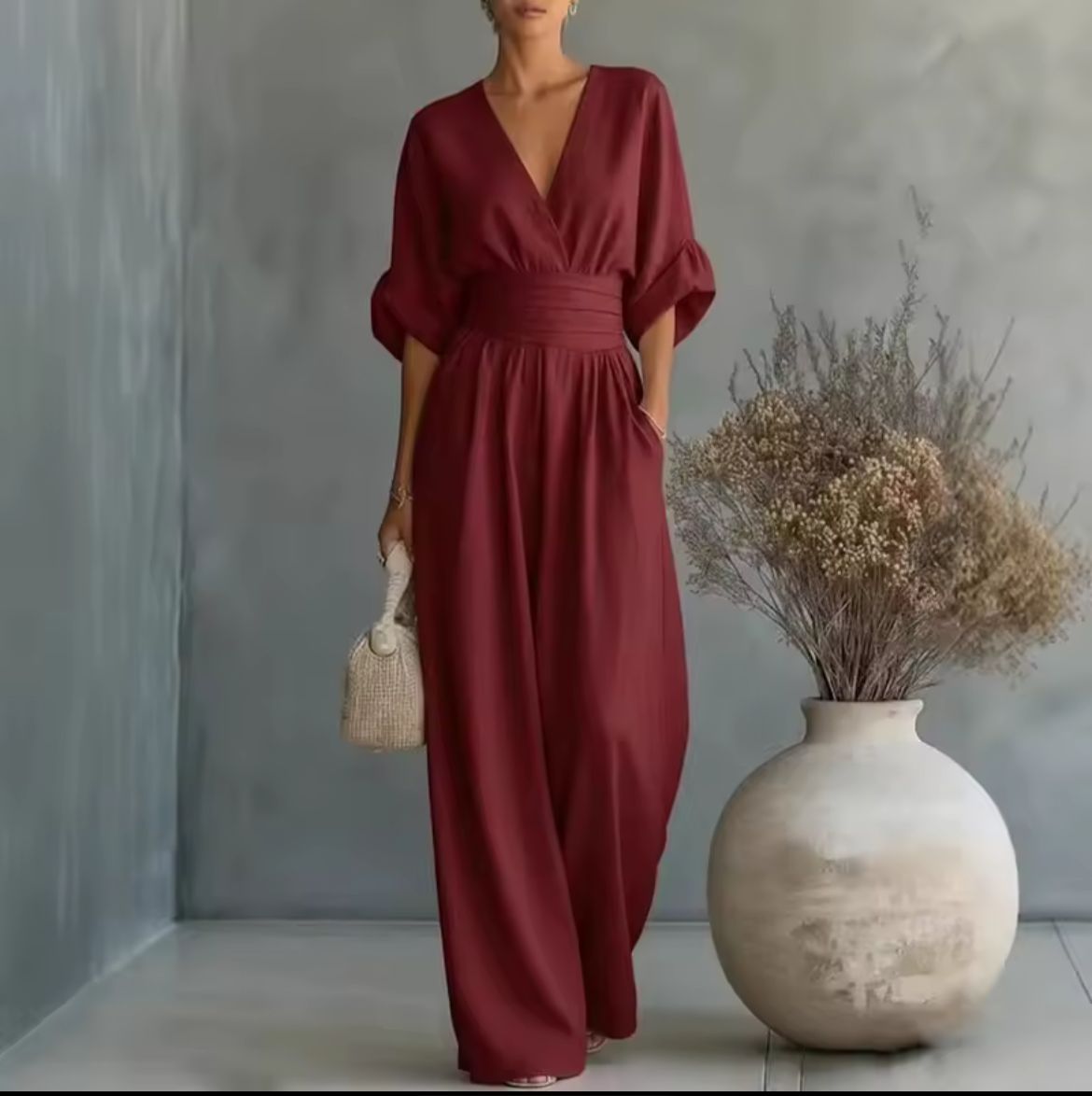 Risel - Wide-Leg Jumpsuit with Kimono Sleeves