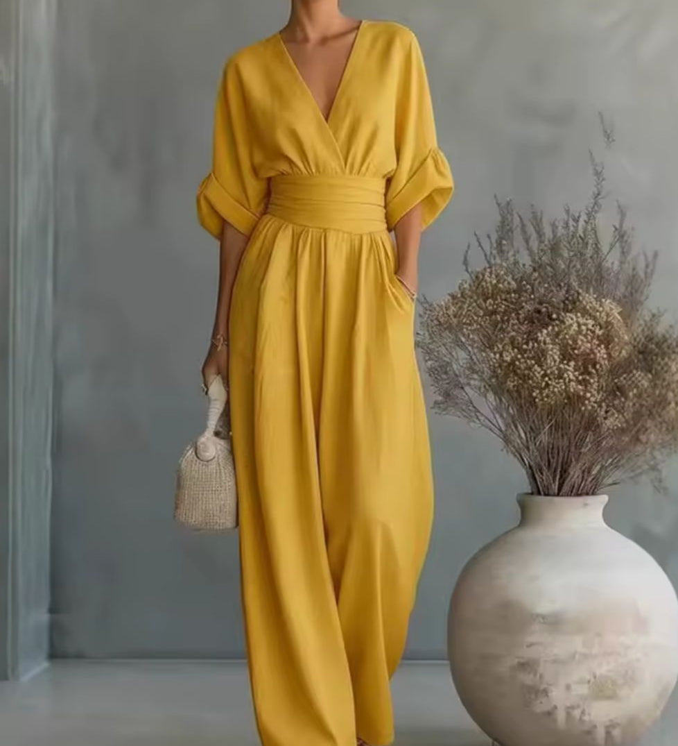 Risel - Wide-Leg Jumpsuit with Kimono Sleeves