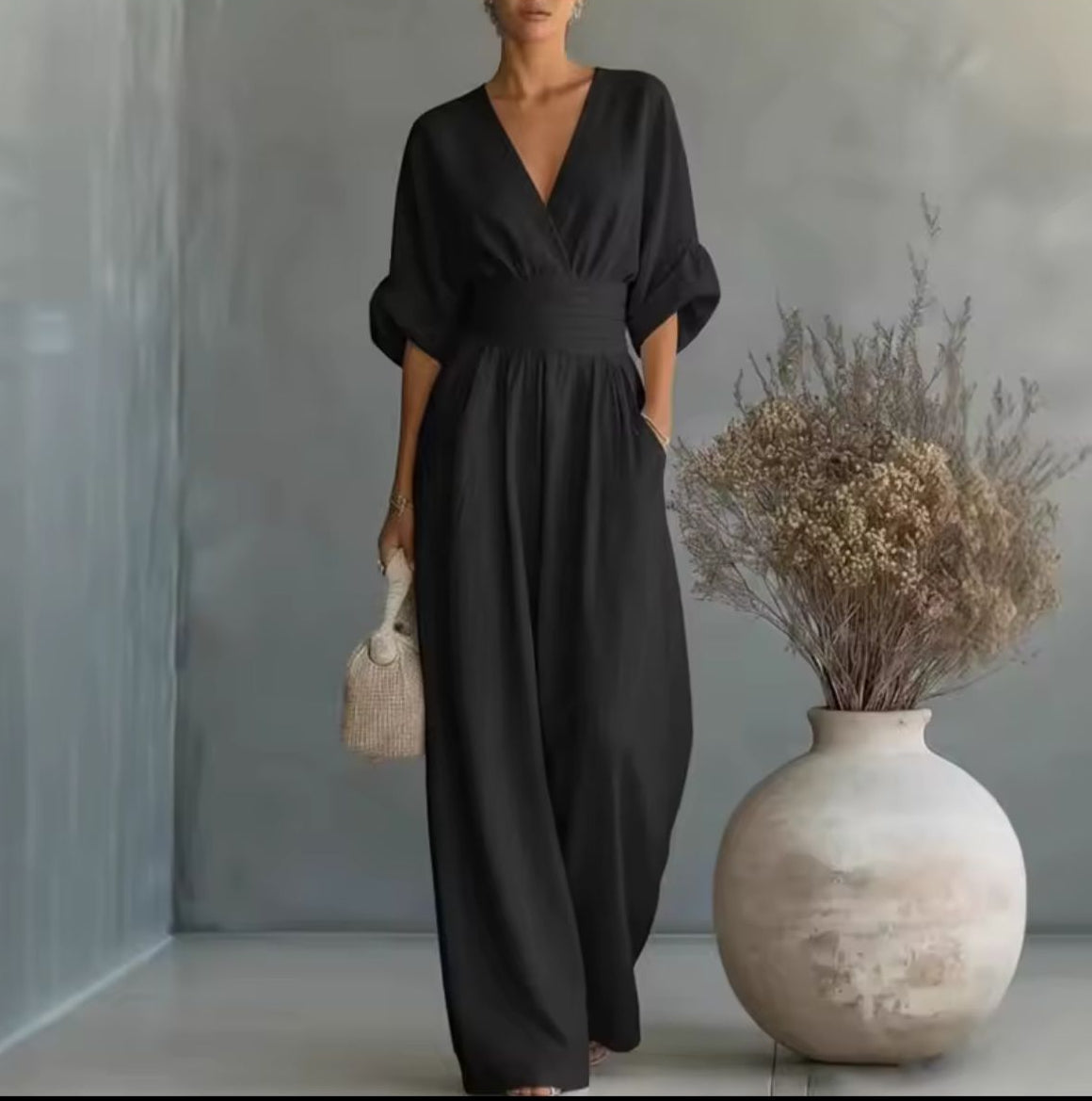 Risel - Wide-Leg Jumpsuit with Kimono Sleeves