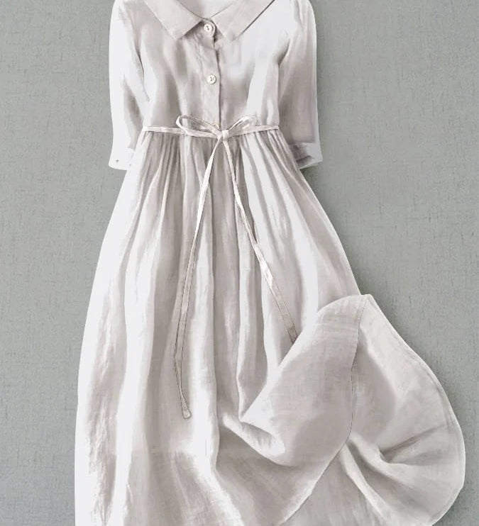 Women's Summer Lace-Up Waist Dress - Timeless Comfort & Style