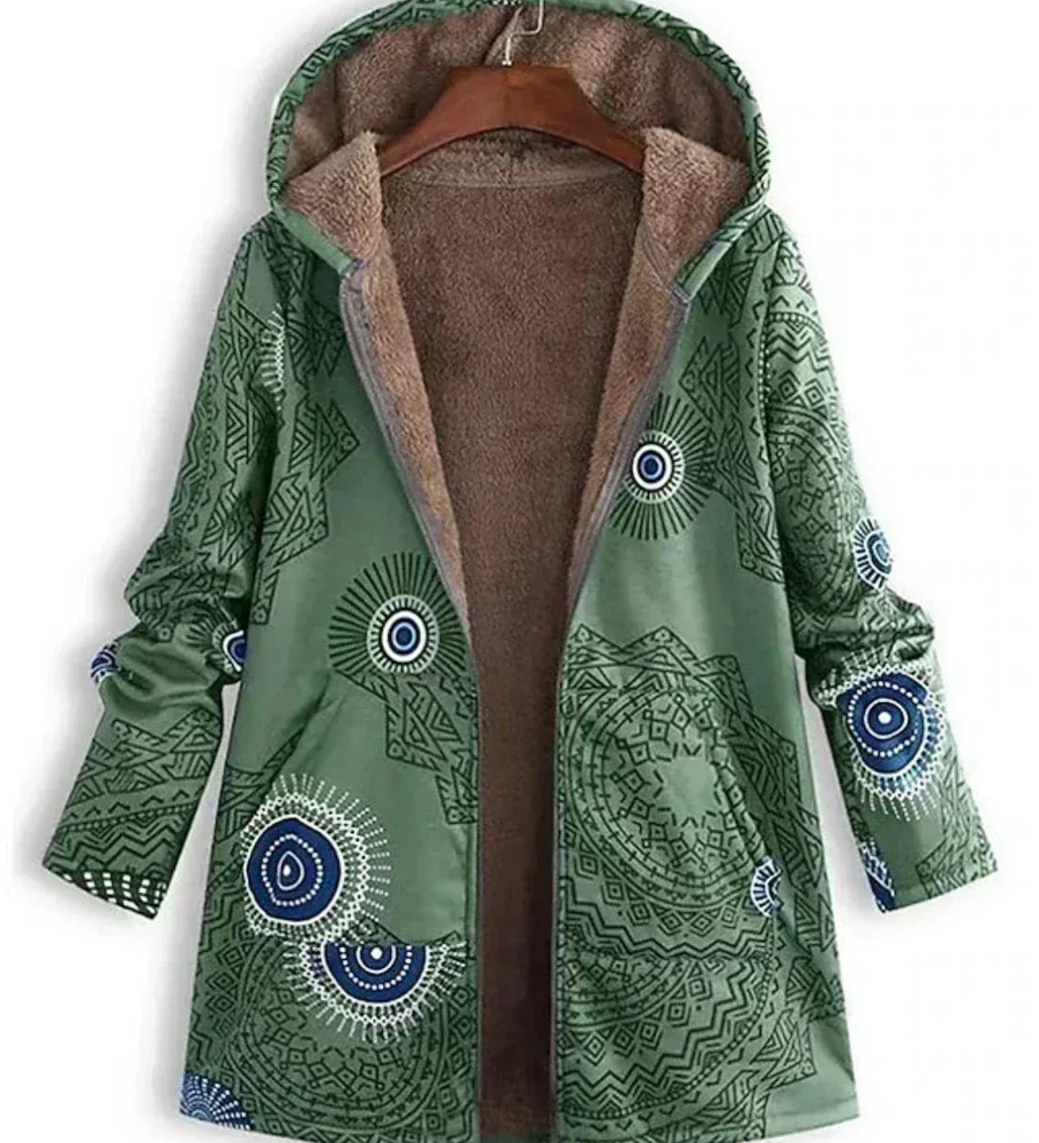 ZAHARA™ | Artistic Fleece-Lined Jacket