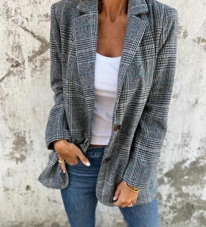 LUCINDA™ - Classic Plaid Blazer