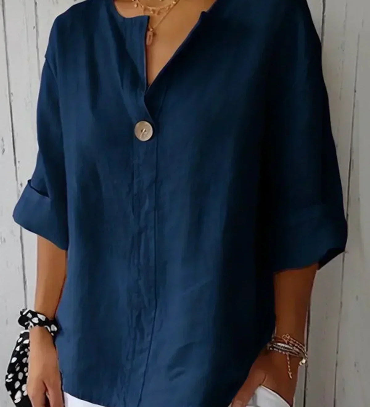 Nayla - Casual V-Neck Blouse
