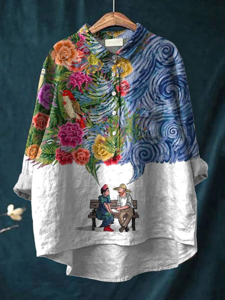Charlotte - Artistic Print Blouse