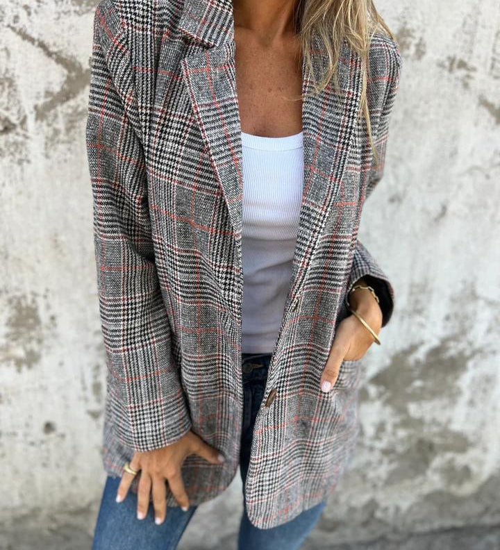 LUCINDA™ - Classic Plaid Blazer