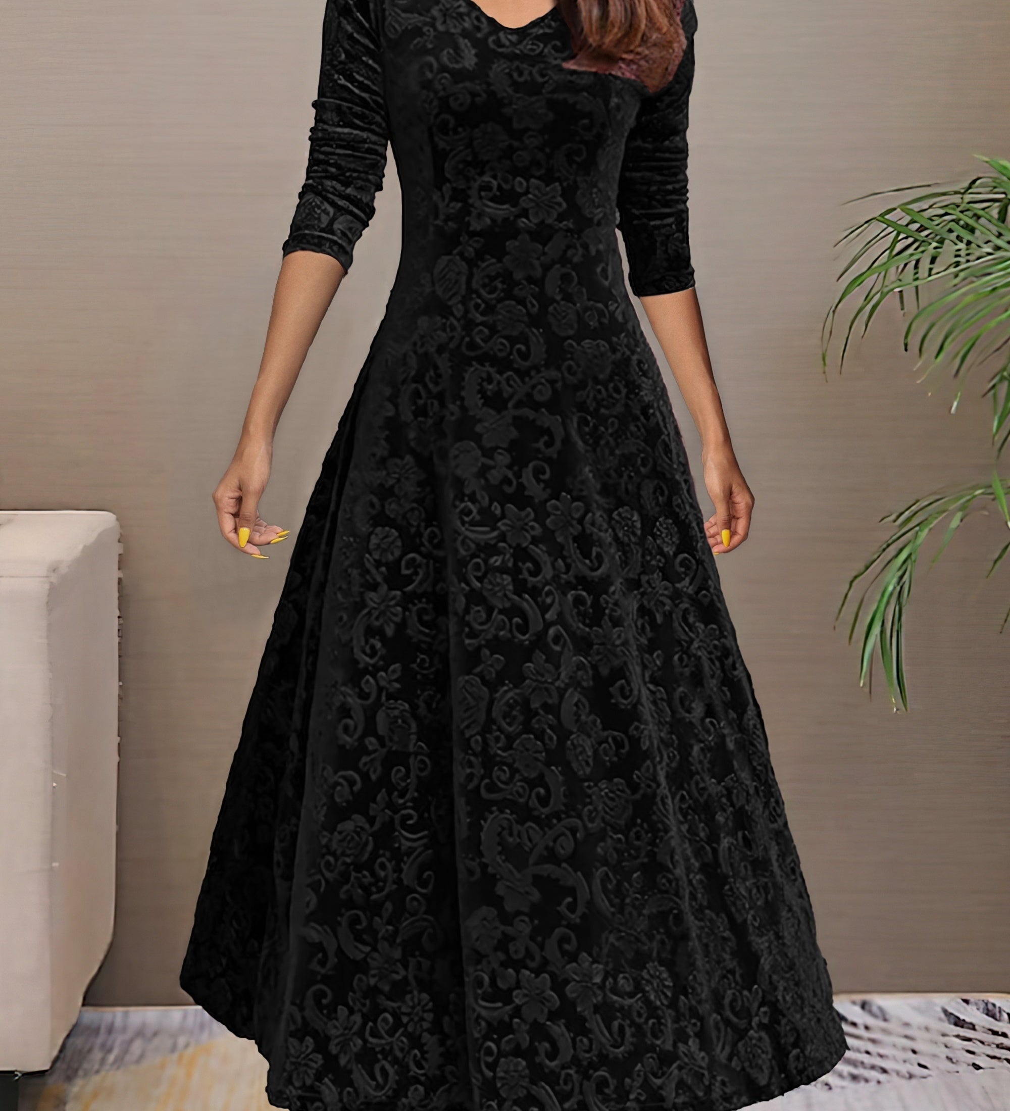 Denise | Holiday Velvet Elegance Dress
