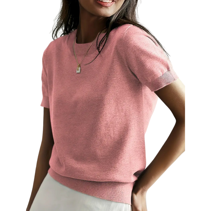 Jenny - Classic Round Neck Casual Top
