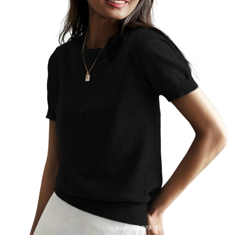 Jenny - Classic Round Neck Casual Top
