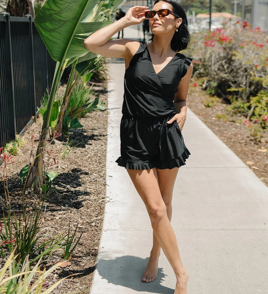 Curl Curl - Ruffle Swimsuit with Chest Support