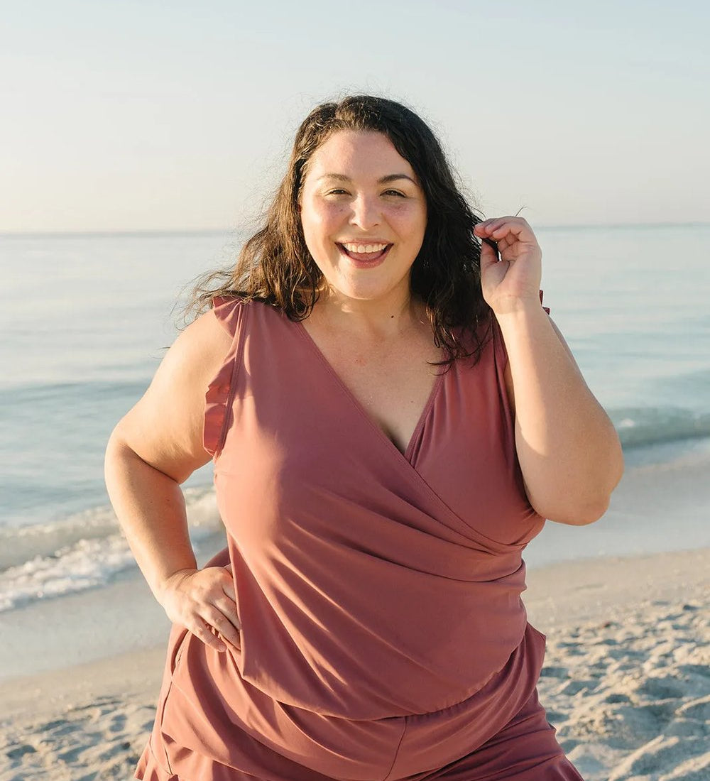 Curl Curl - Ruffle Swimsuit with Chest Support