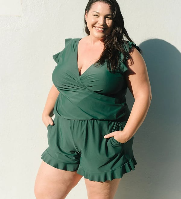 Curl Curl - Ruffle Swimsuit with Chest Support