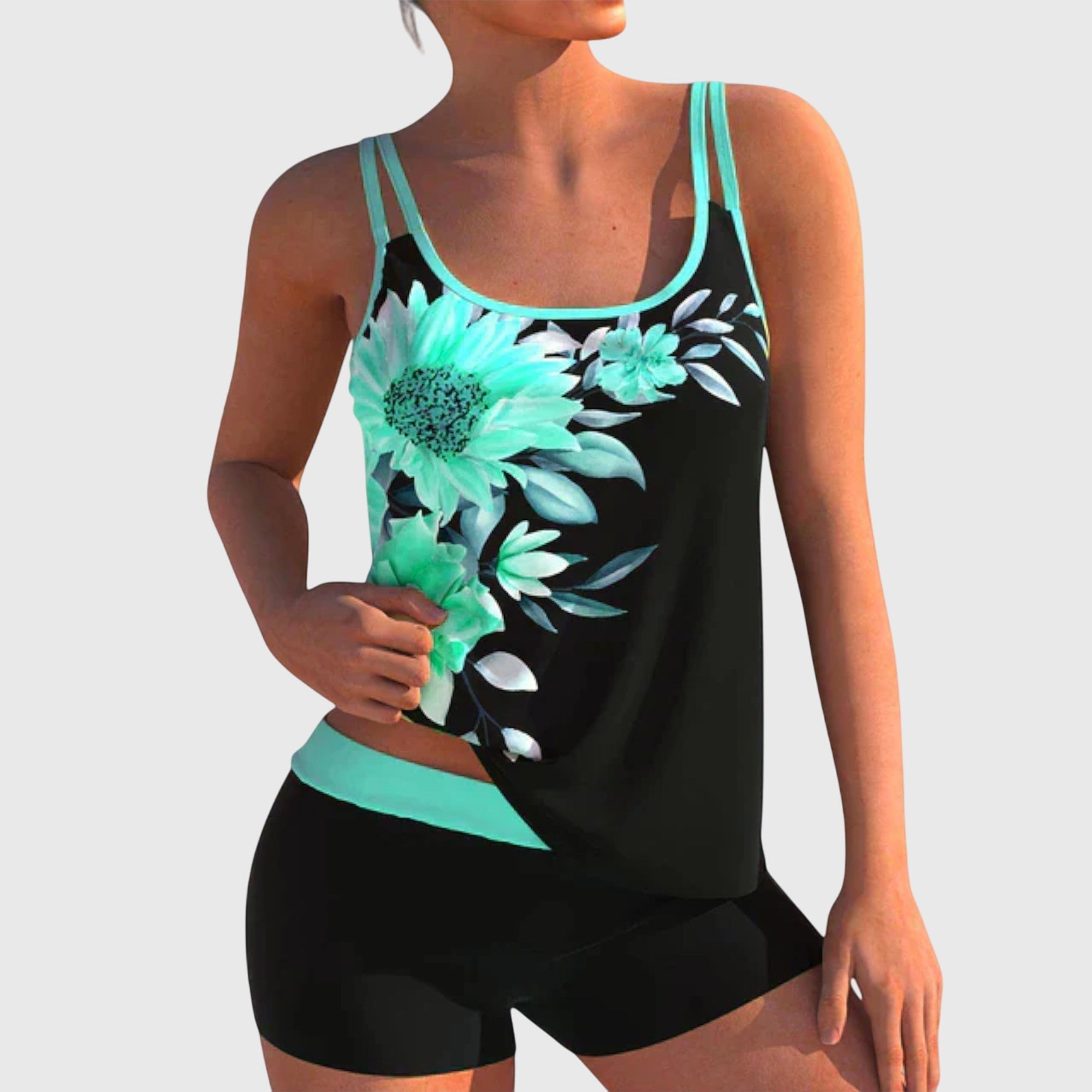 North Steyne - Floral Tankini with Shorts