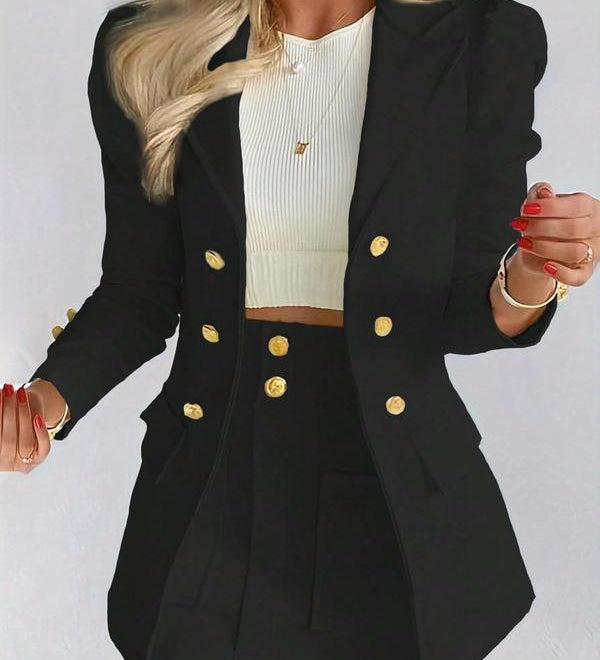MAGDAT - Two-Piece Blazer & Skirt Set