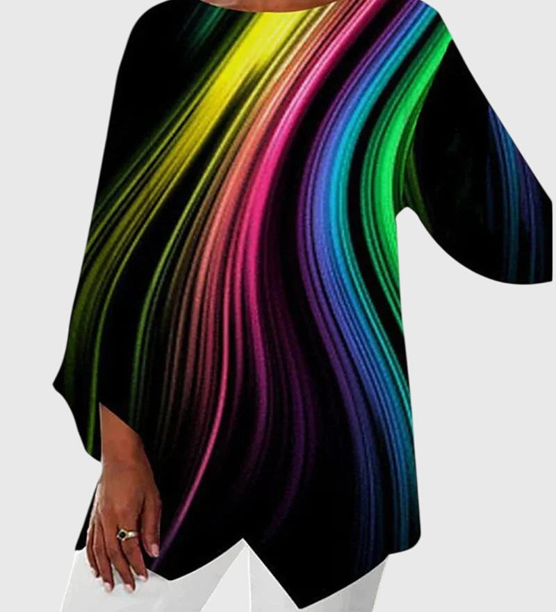 Alayah | Elegant Crew Neck Top