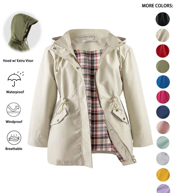 DENAT - Lightweight Hooded Trench Coat