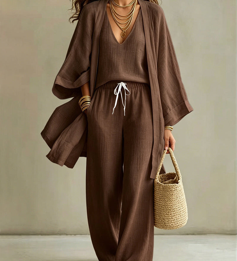 ISOLA | Linen Three-Piece Set