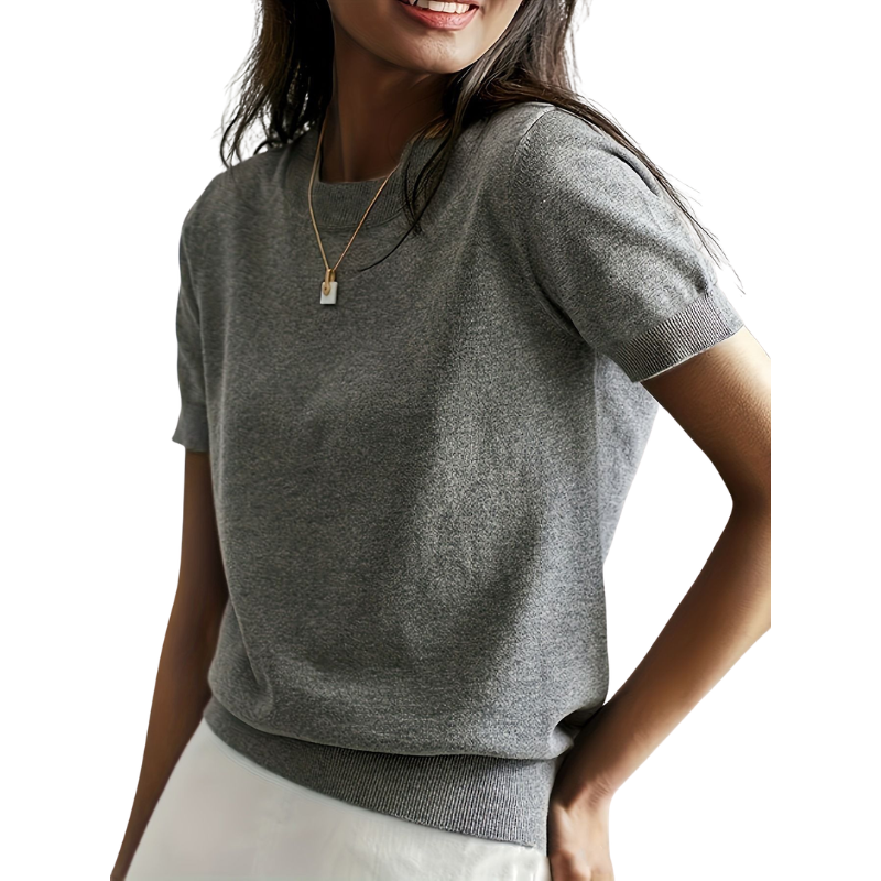 Jenny - Classic Round Neck Casual Top