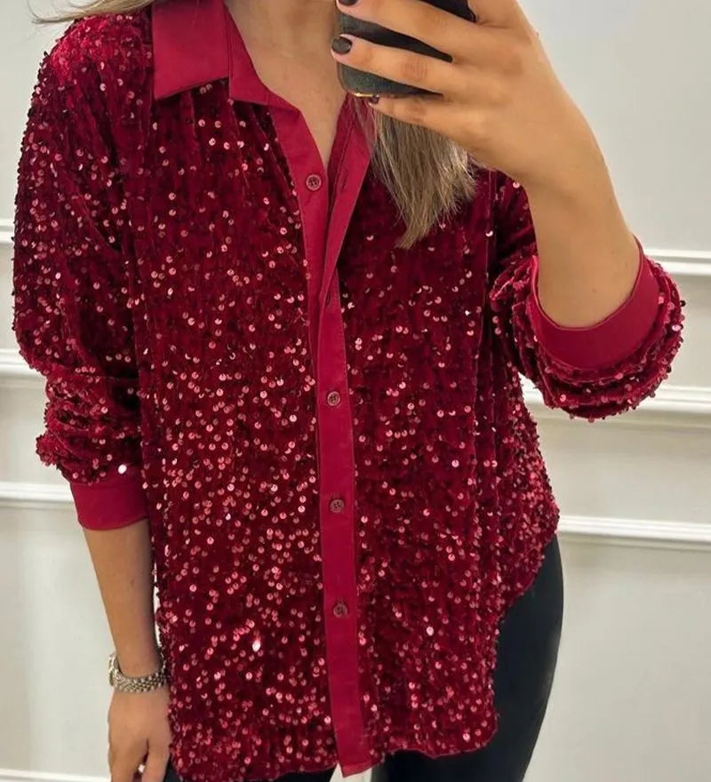 Ciara - Shimmer Sequin Shirt