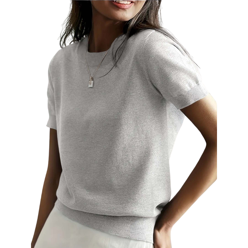 Jenny - Classic Round Neck Casual Top