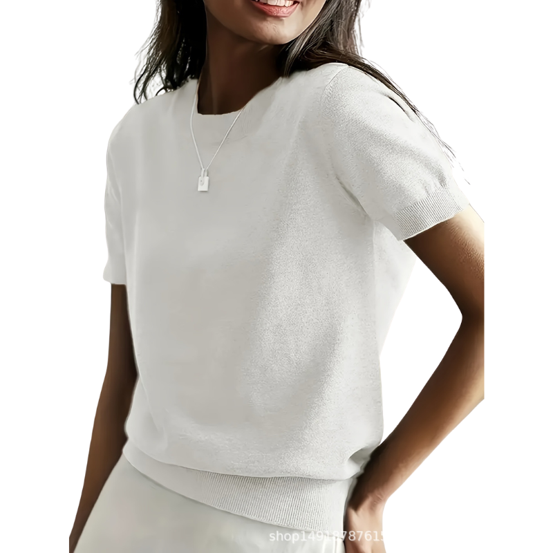 Jenny - Classic Round Neck Casual Top