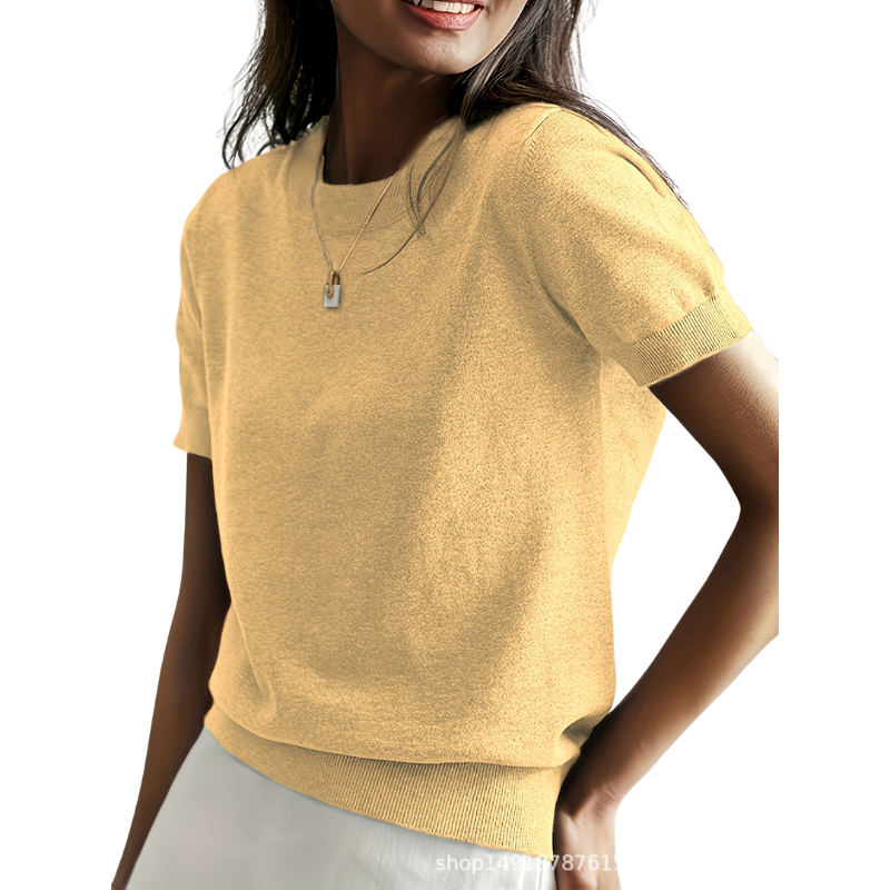 Jenny - Classic Round Neck Casual Top